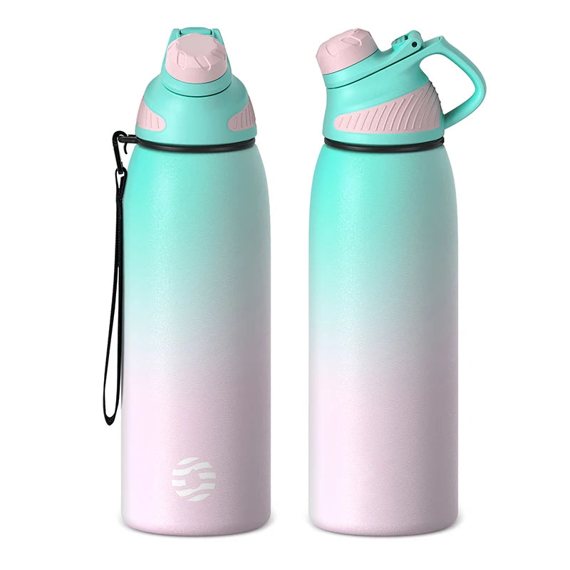 Fjbottle Thermo bottle With Magnetic Lid Outdoor Sport Stainless Steel Water Bottle Keep Cold Insulated Vacuum Flask 1000ml by Reinvent Yourself