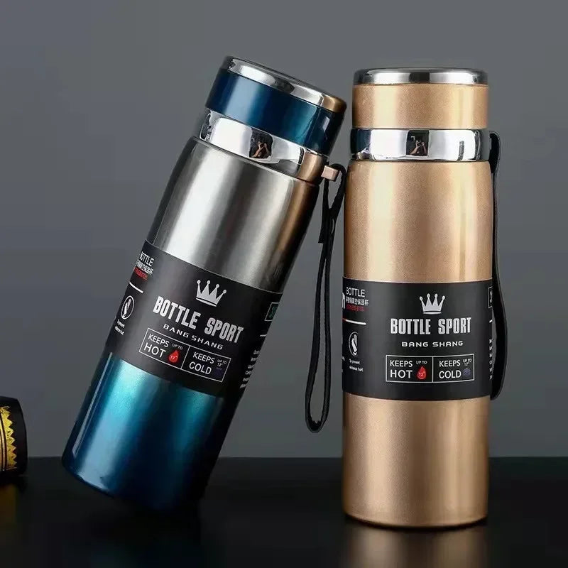1L Thermal Water Bottle Keep Cold and Hot Water Bottle Thermos for Water Tea Coffee Vacuum Flasks Stainless Steel Thermos Bottle by Reinvent Yourself