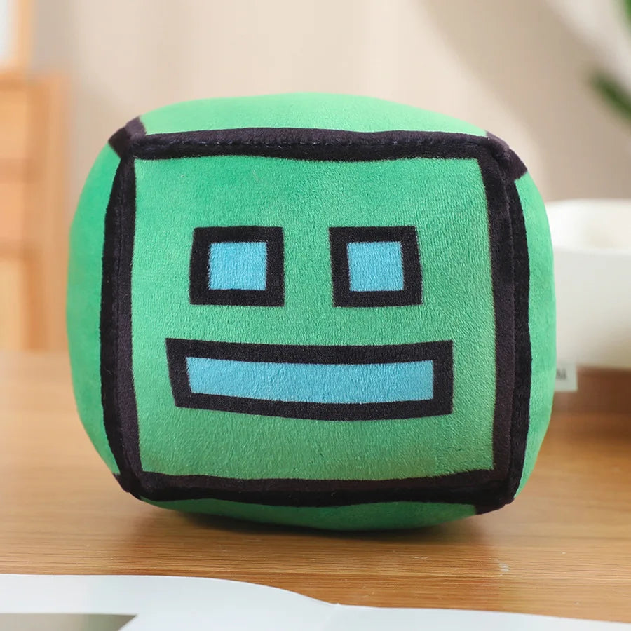 New Geometry Dash Game Plush Toy Cute Cartoon Anime Game Doll Soft Stuffed Peluche Plushie Toys Home Decor Child Birthday Gift by Reinvent Yourself