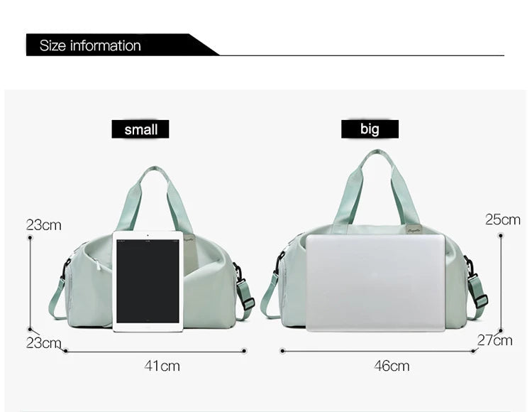 New Women Sports Gym Bag Travel Dry Wet Bags Multifunction Swimming Shoulder Messenger Pack Weekend Fitness Training Handbag by Reinvent Yourself