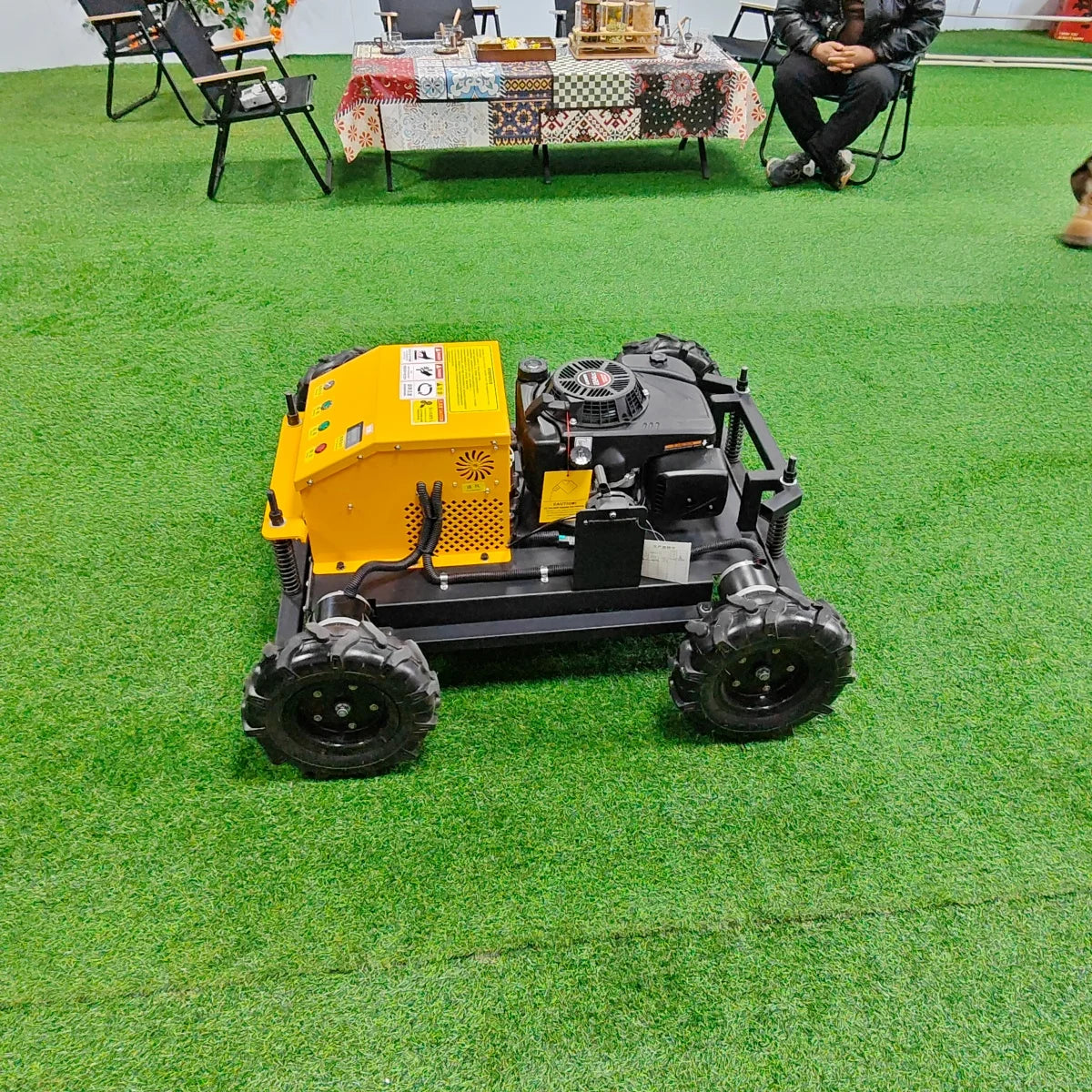 Mini Farm Garden Lawn Mower Smooth And Flexible Rotation Customized High Performance All Terrain Remote Control Robot by Reinvent Yourself