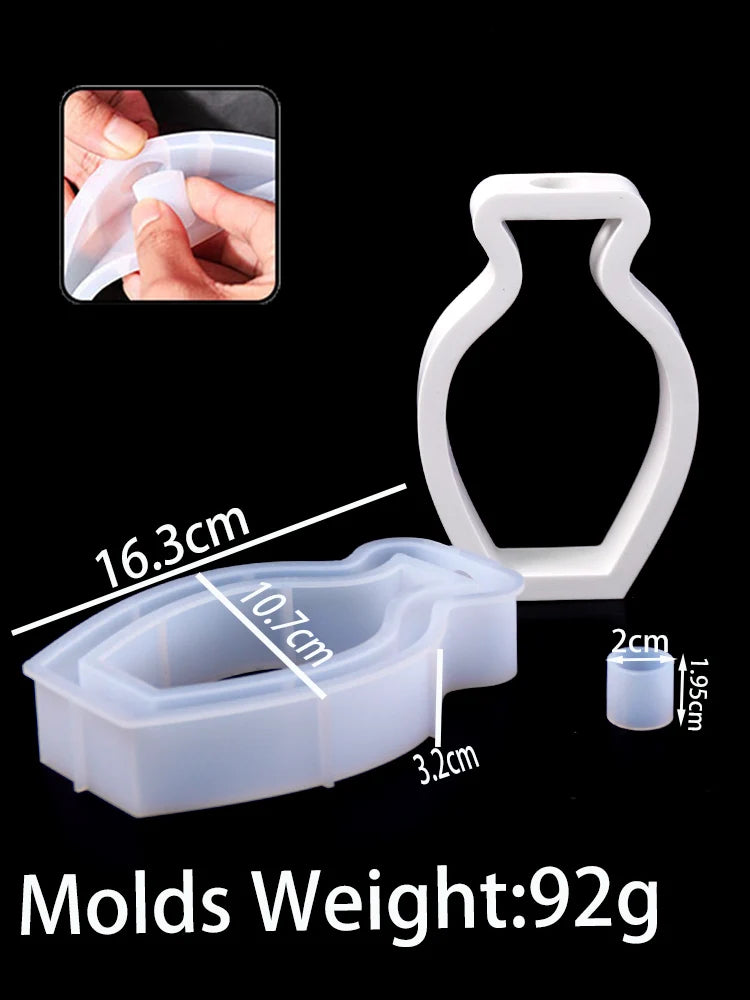 Nordic Style Simple Vase Silicone Mold DIY Hydroponics Flower Pot Craft Gifts Making Plaster Resin Casting Molds Home Decor by Reinvent Yourself