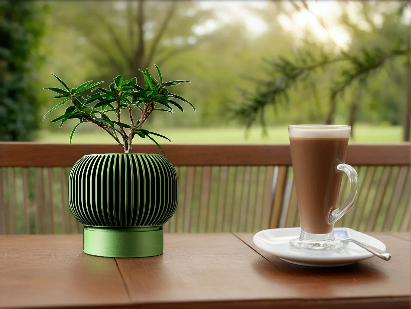 Modern Minimalist 3D Printed Plant Pot – Biodegradable Flower Planter for Home Decor, Eco-Friendly Sustainable Gift (Yuso) by Reinvent Yourself