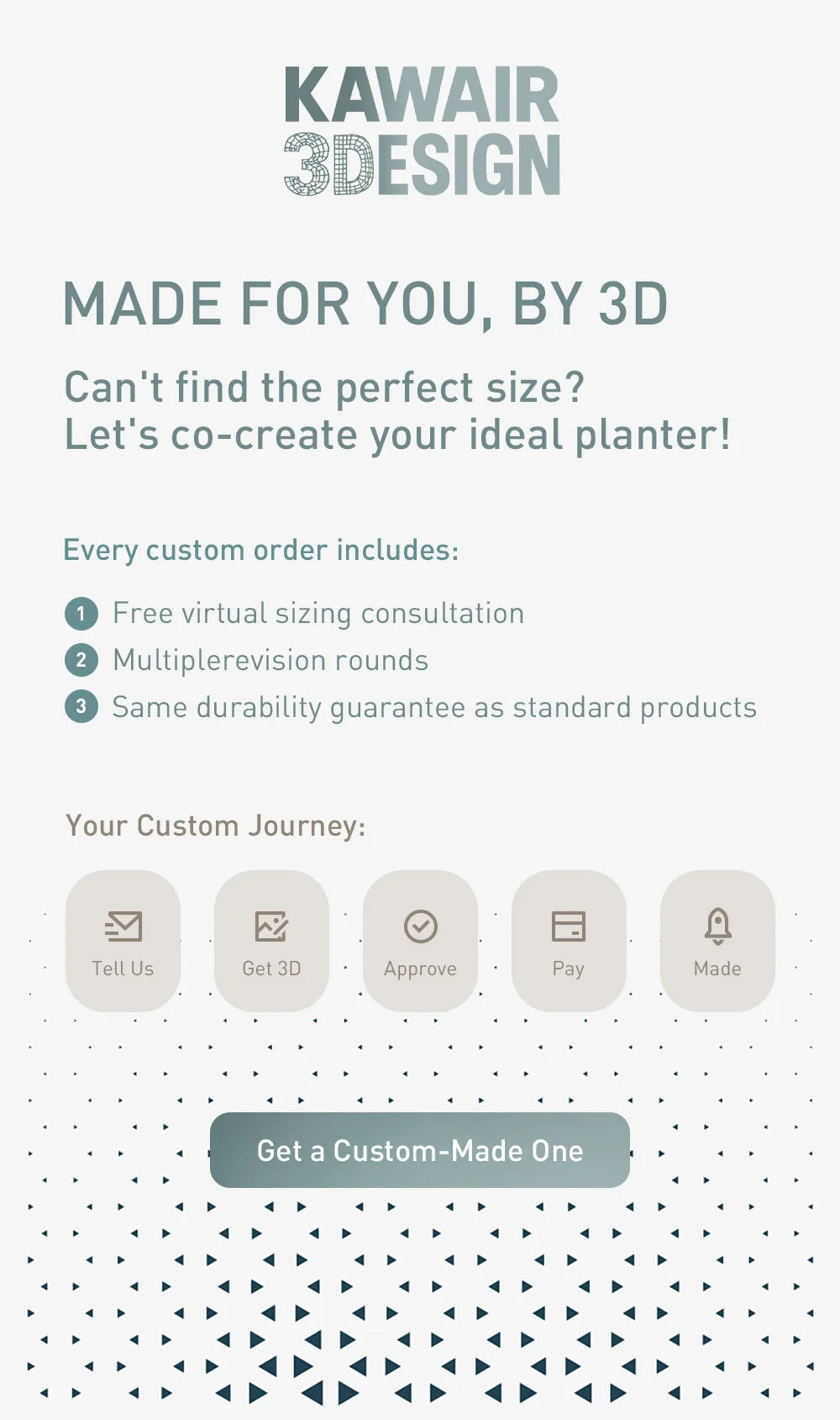 Modern Minimalist 3D Printed Plant Pot – Biodegradable Flower Planter for Home Decor, Eco-Friendly Sustainable Gift (Yuso) by Reinvent Yourself