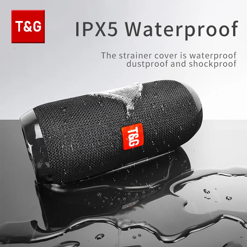 Bluetooth Speaker T&G TG117 Portable TWS Sound Box Waterproof Loudspeaker Outdoor Stereo Surround Speakers Support TF FM Radio by Reinvent Yourself