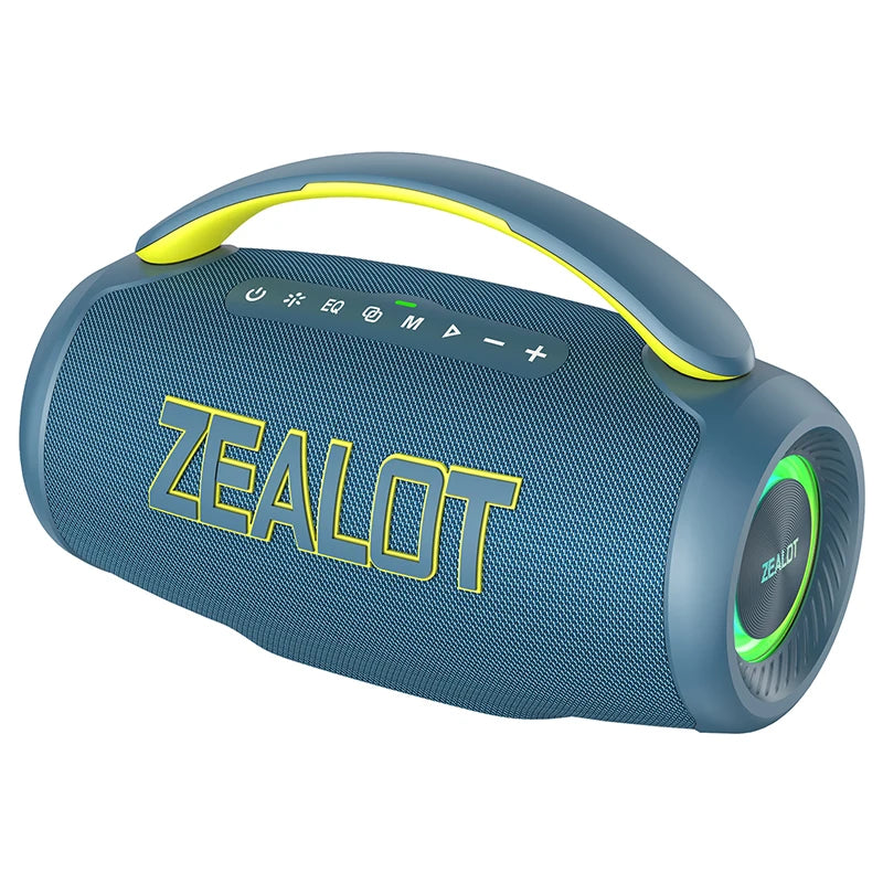 Zealot-P12 Speaker 60W Portable Bluetooth Speaker with IPX6 Waterproof, Comfortable handle,Controllable lighting,TF,USB by Reinvent Yourself