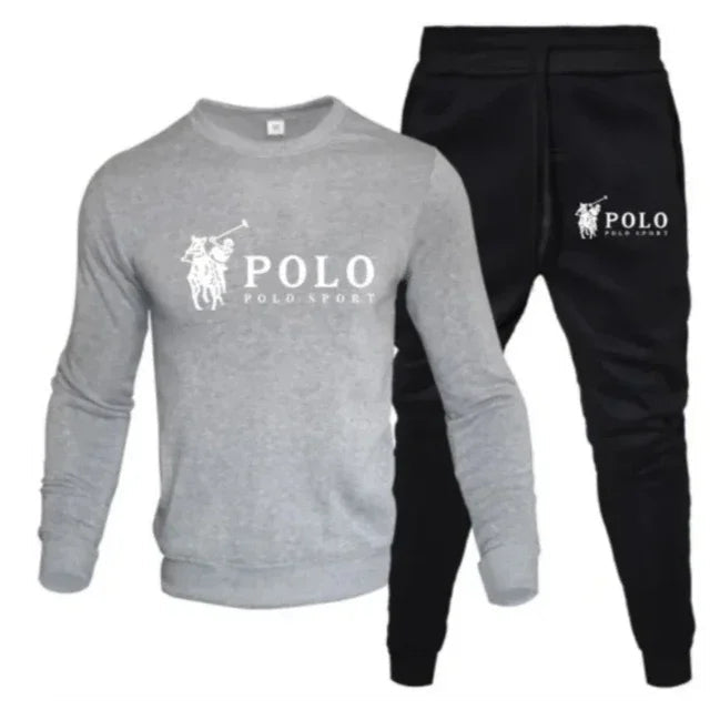 A two-piece set of men's round-neck pullover and jogging pants for autumn and winter fashion fitness outdoor casual sportswear by Reinvent Yourself