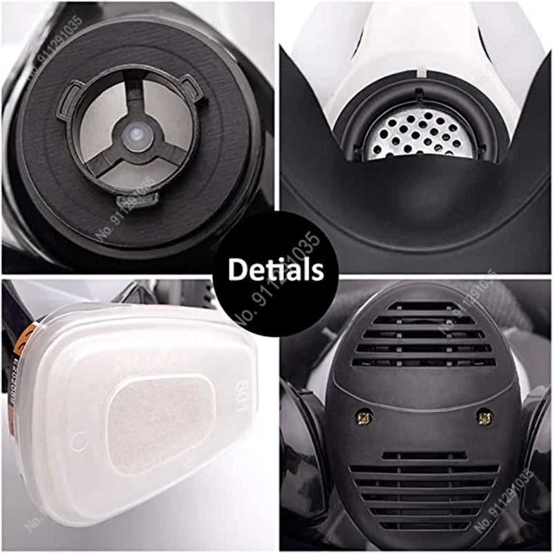 Chemical Gas Mask 6800 Dust Respirator Anti-Fog Full Face Mask Filter For Industrial Acid Gas, Welding Spray Paint Insecticide by Reinvent Yourself