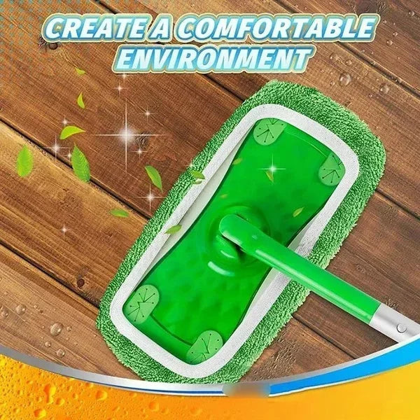 Eco-Friendly Mop Cover Set – 6-Pack Washable Flat Mop Pads for Dusting, Wet Mopping & Pet Hair Pickup, Reusable Alternative to by Reinvent Yourself