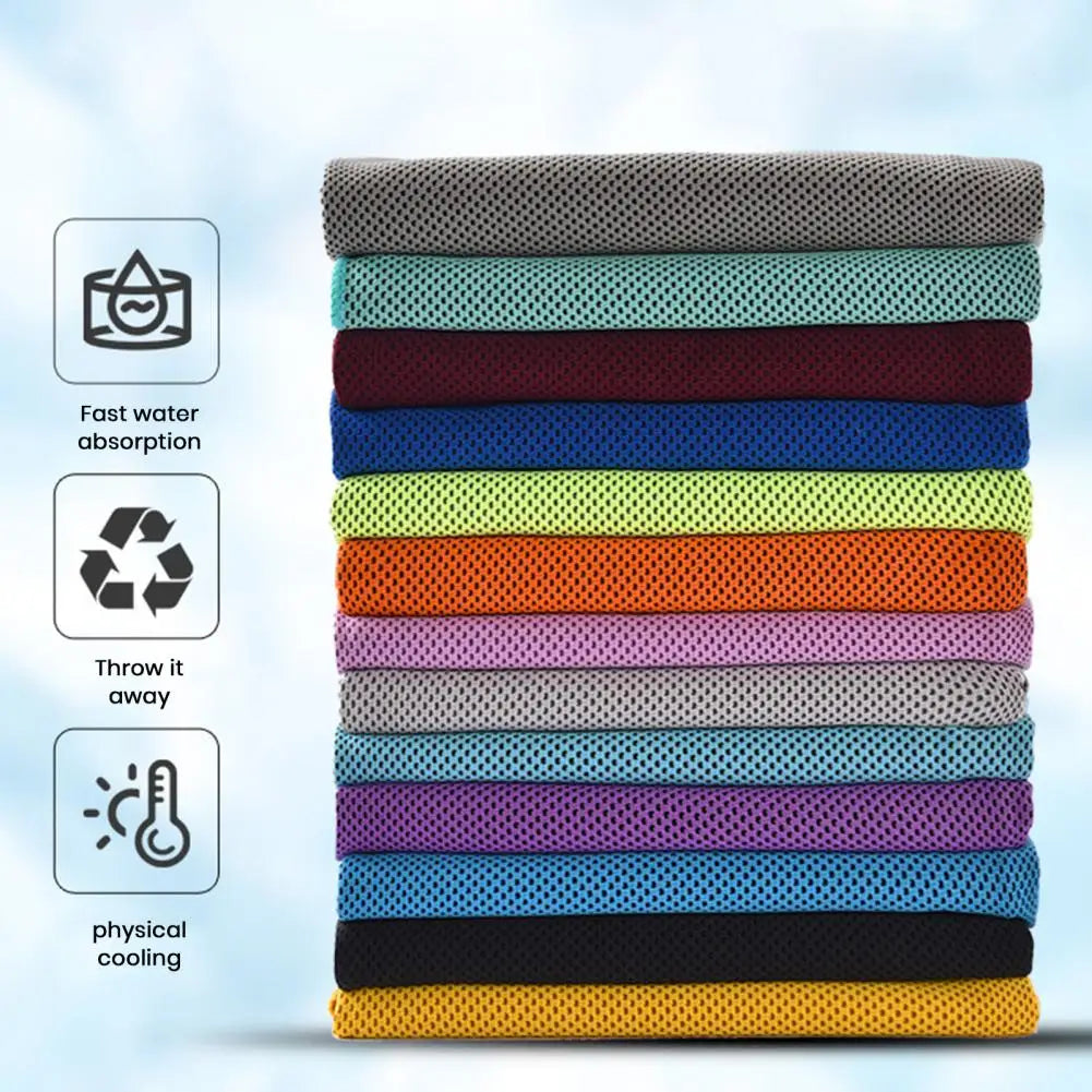 Instant Cooling Towel Quick Dry Sweat Absorption Running Towel Yoga Towel Workout Sports Physical Cooling Gym Fitness Towels by Reinvent Yourself