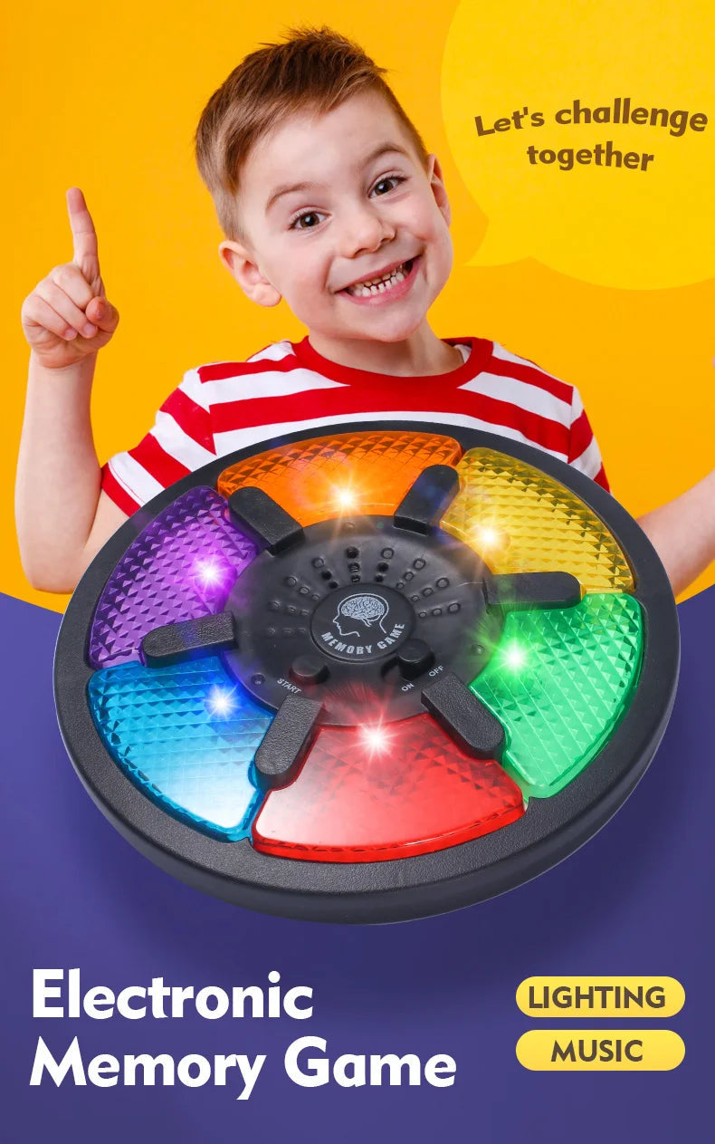 Memory Game Machine Handheld Electronic Memory Game with Light and Sound Puzzles Creative Interactive Game Toys Memory Training by Reinvent Yourself