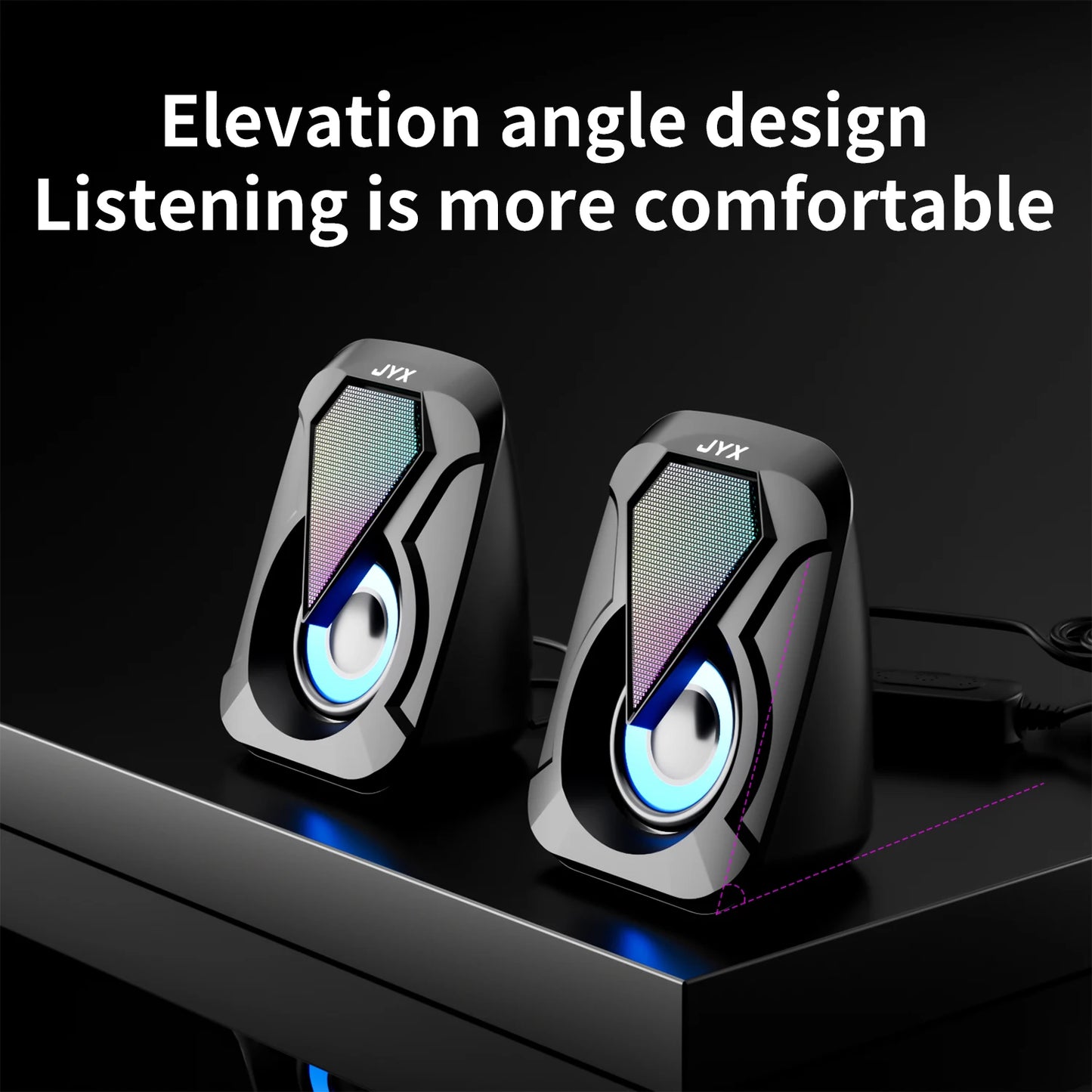 USB Computer Speaker System with USB Subwoofer Mode, USB Low-Frequency Bass, USB Audio Output, and USB Operation—Compatible with Smartphones, Tablets, Laptops, and Game Consoles—Plug-And-Play Setup, Suitable for Pc and Si by Reinvent Yourself