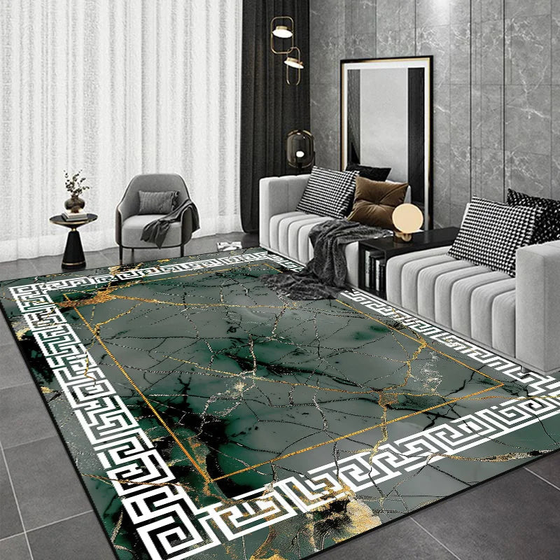 Black Chinese Style Carpets for Living Room Home Abstract Bedroom Decoration Luxury Large Area Rug Sofa Table Non-slip Floor Mat by Reinvent Yourself