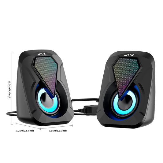 USB Computer Speaker System with USB Subwoofer Mode, USB Low-Frequency Bass, USB Audio Output, and USB Operation—Compatible with Smartphones, Tablets, Laptops, and Game Consoles—Plug-And-Play Setup, Suitable for Pc and Si by Reinvent Yourself