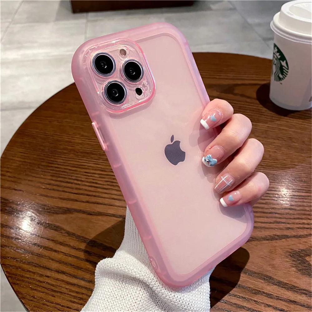 Luxury Shockproof Silicone Bumper Clear Phone Case For iPhone 15 14 Plus 13 12 11 15 Pro Max Camera Protection Transparent Cover by Reinvent Yourself