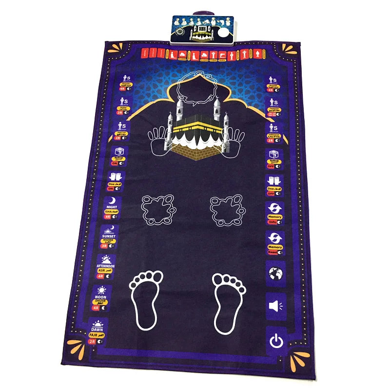 Talking Prayer Mat Educational Interactive Rug Salah Muslim Kids Gift Islam Electronic Worship Blanket Compass Islamic Carpet by Reinvent Yourself