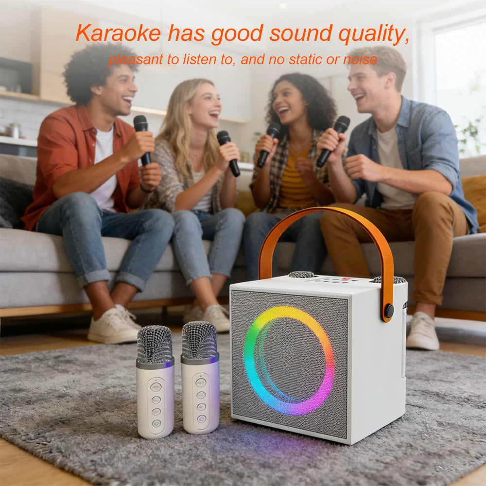 High-quality desktop computer speakers, perfect for outdoor karaoke, live streaming, and Bluetooth audio, all-in-one microphone by Reinvent Yourself