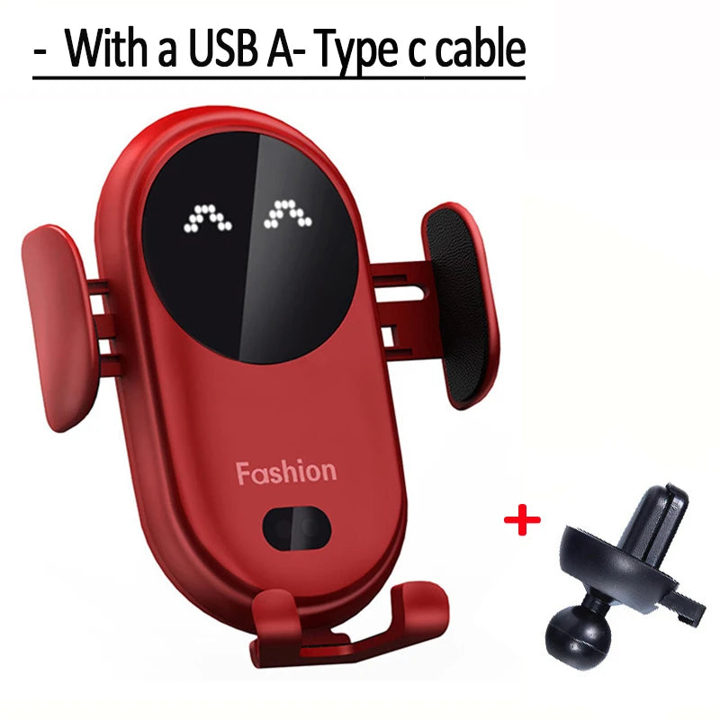 Wireless Charger Car Mount for Air Vent Mount Car Phone Holder Rotating Intelligent Infrared Fast Wireless Charging Charger by Reinvent Yourself