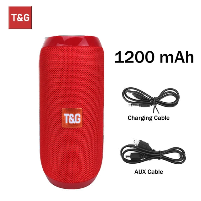 Bluetooth Speaker T&G TG117 Portable TWS Sound Box Waterproof Loudspeaker Outdoor Stereo Surround Speakers Support TF FM Radio by Reinvent Yourself