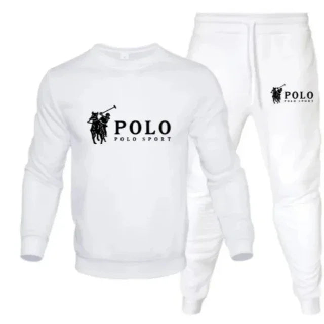 A two-piece set of men's round-neck pullover and jogging pants for autumn and winter fashion fitness outdoor casual sportswear by Reinvent Yourself