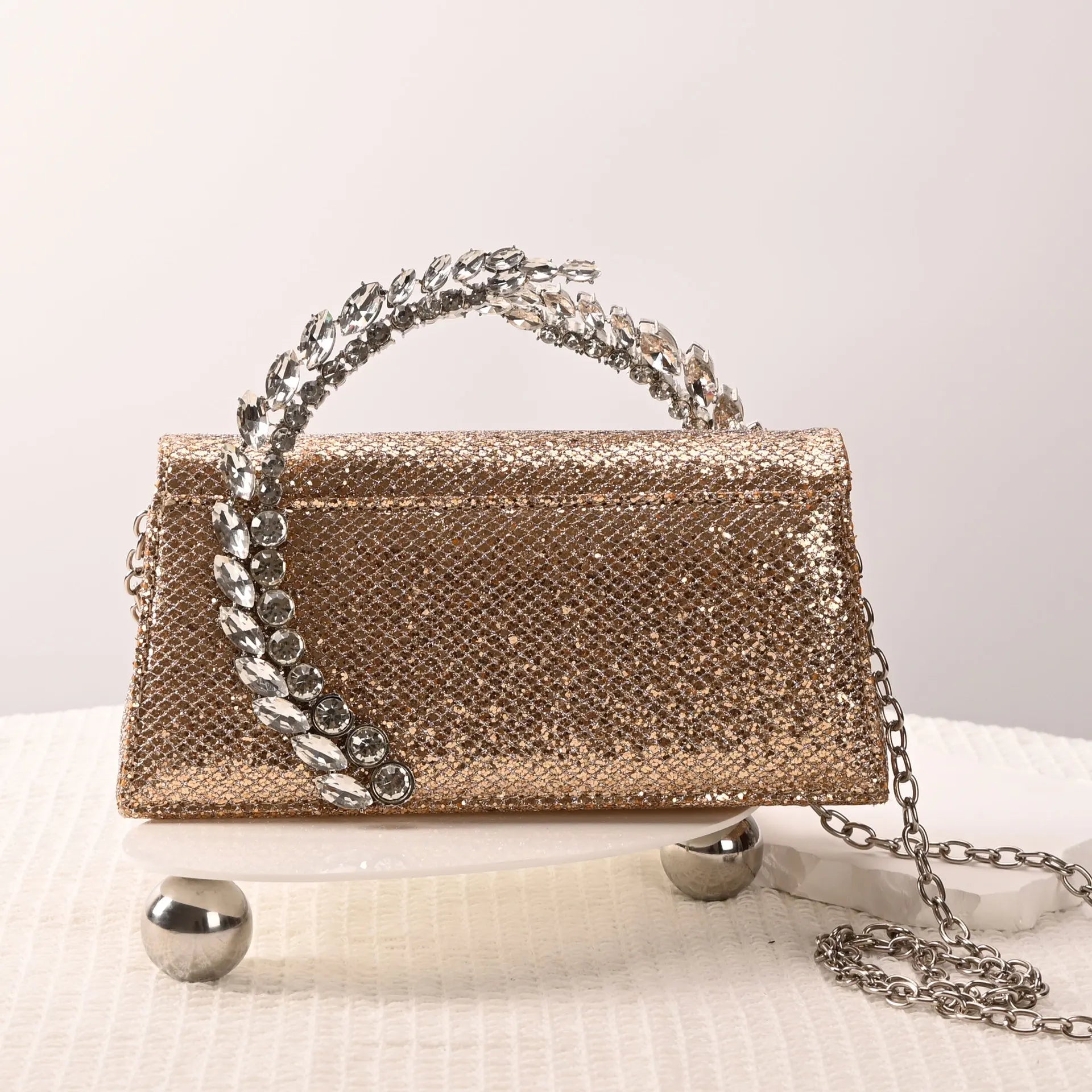 Luxury Diamond Evening Bag Clutch Satin Women Designer Handbags Crystal Silk Shoulder Crossbody Bags for Women Wedding Box Bag by Reinvent Yourself