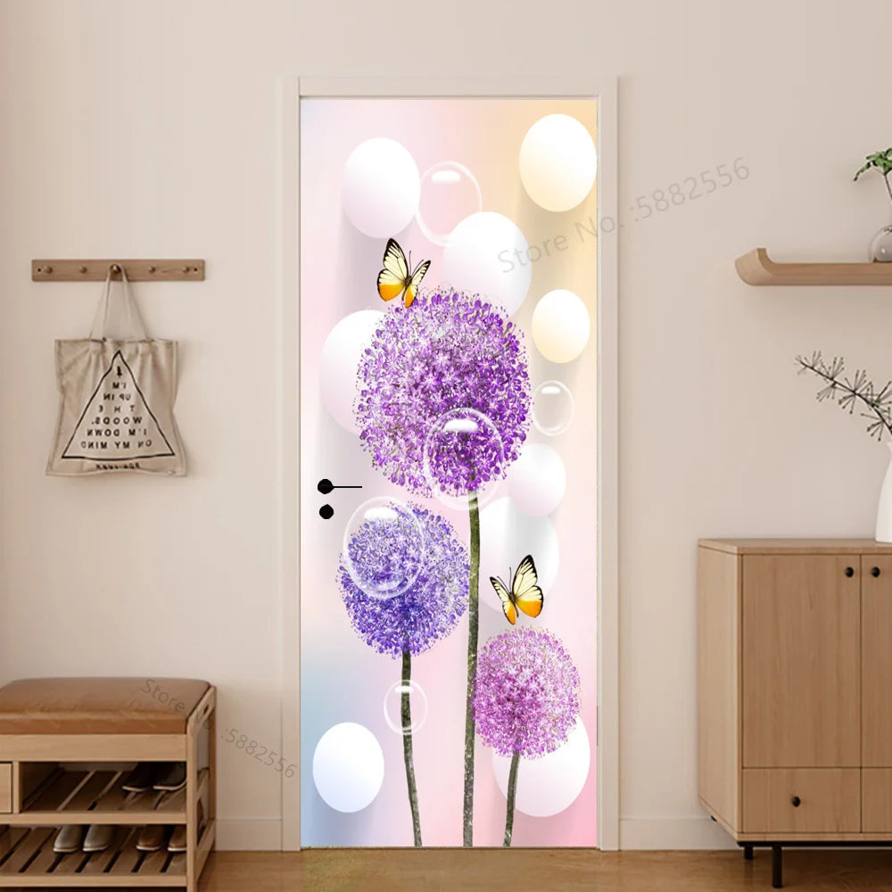 Scenery Door Stickers Wallpaper For Self-adhesive 3d Entrance Bathroom Sticker Room Decor Wall Photo Posters Vinyl On The Closet by Reinvent Yourself