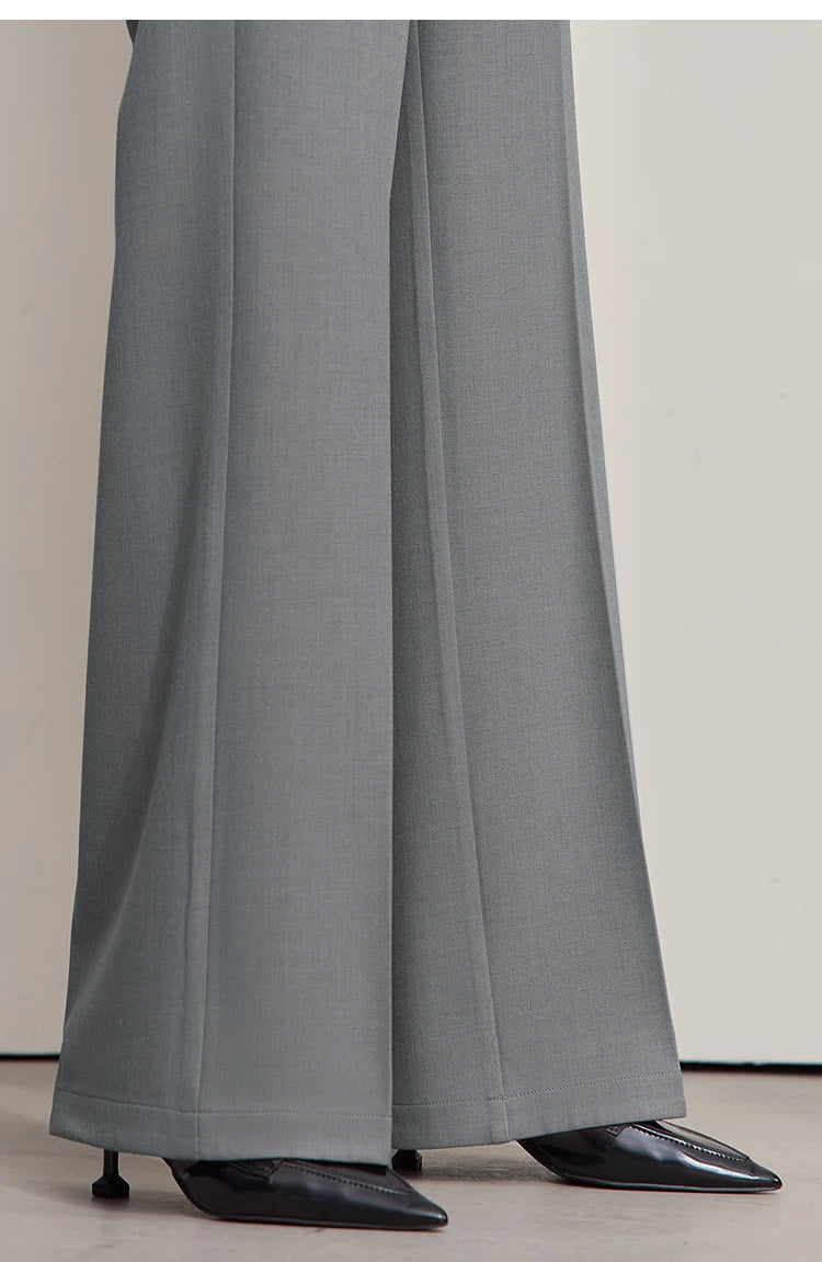 AMII Minimalist Women's Pants 2025 Autumn Solid Elegant Office Lady Simple Trousers Casual Loose Pants Woman Clothing 12553003 by Reinvent Yourself