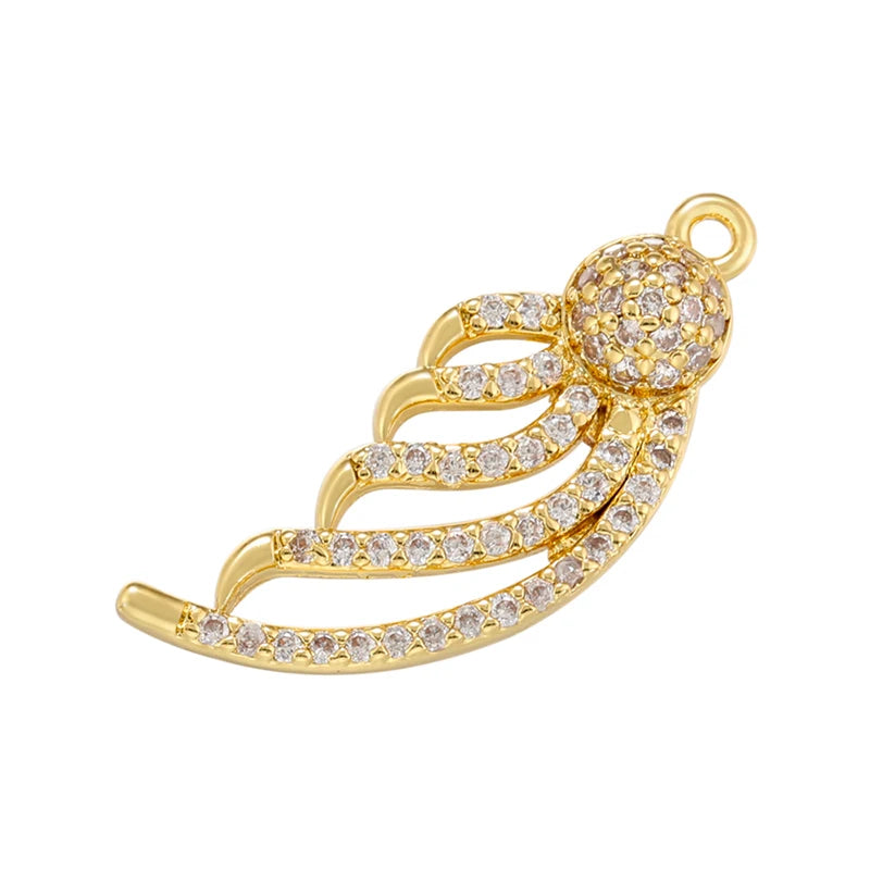 ZHUKOU whale charms for jewelry making crown pendants for handmade jewelry making supplies accessories wholesale VD1247 by Reinvent Yourself