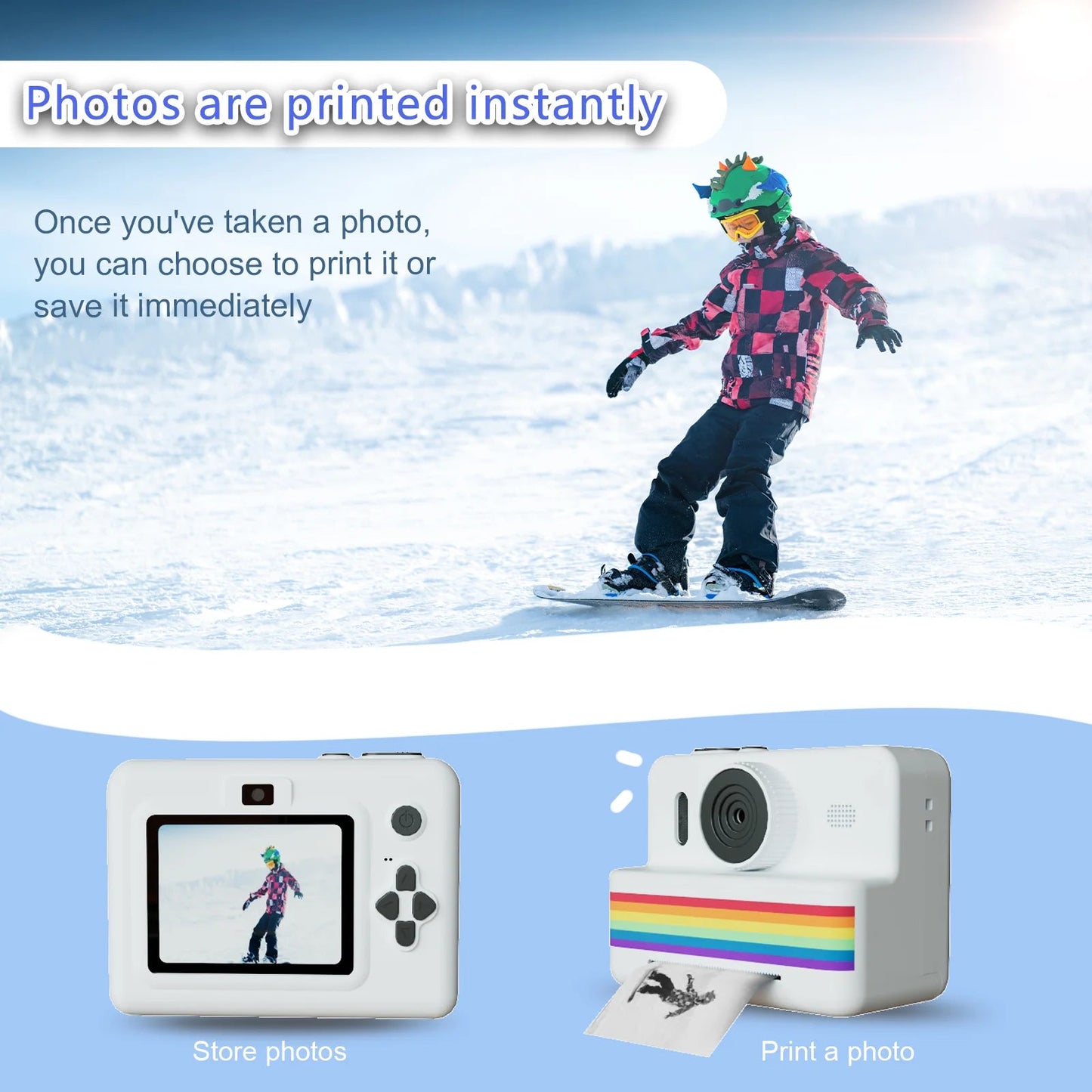 Digital Children Camera For Photography Mini Printer Portable Thermal Instant Print Photo Kids Camera 2.8inch HD Video Toy Gifts by Reinvent Yourself