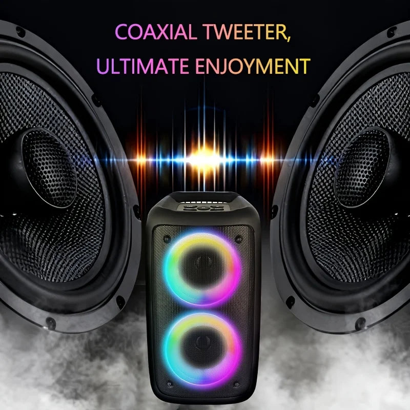 6000W Portable Speaker, Wireless Stereo, TWS, Color Lights, USB/TF Card, for Outdoor, Camping, Backyard Party, Bluetooth Speaker by Reinvent Yourself