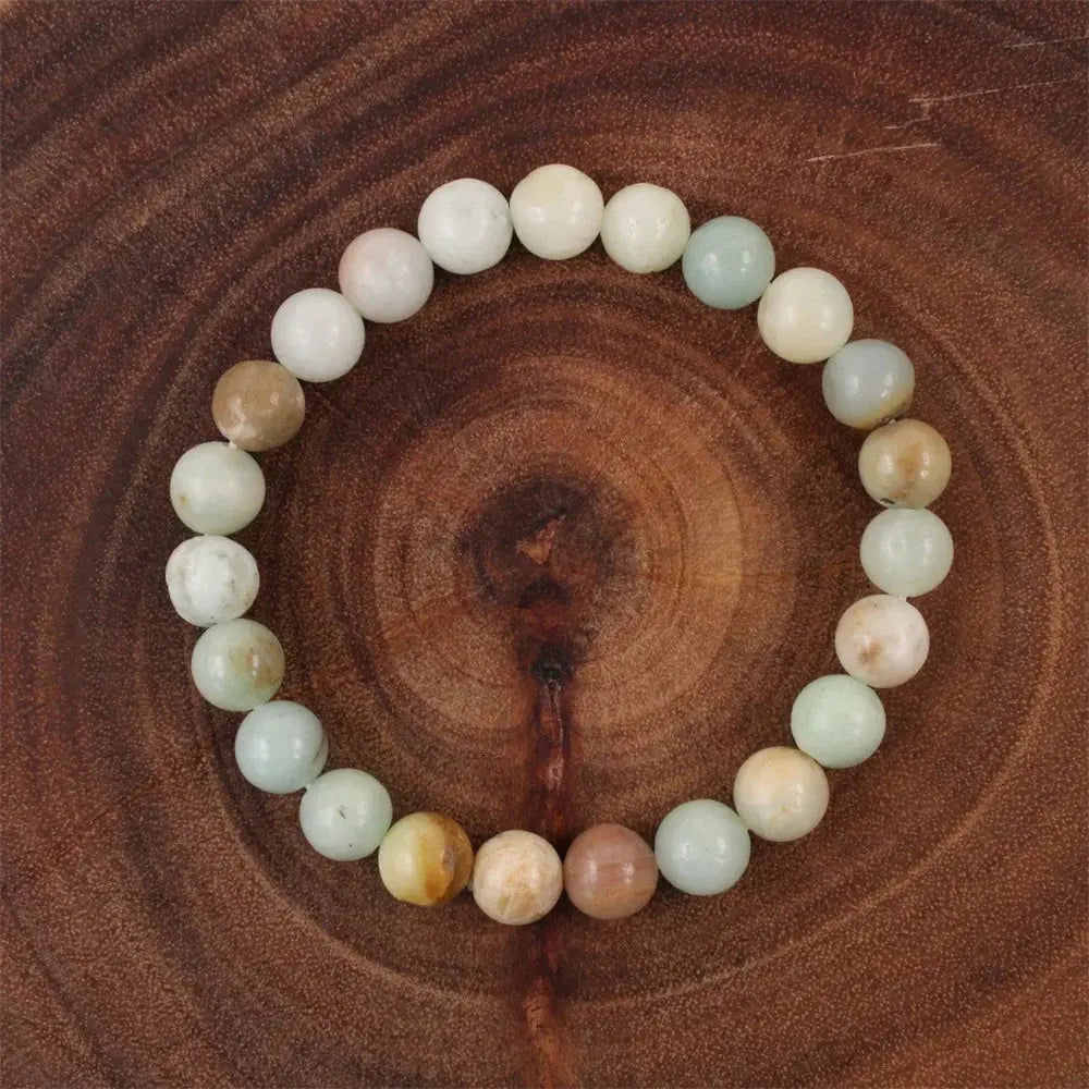 Original stone bracelet for women men trendy Blue Apatite beaded gemstone bracelets boss day scene employee appreciation gifts by Reinvent Yourself