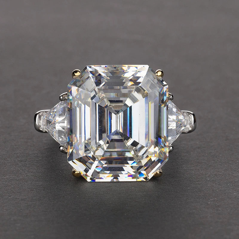 OEVAS 100% 925 Sterling Silver Sparkling 14*16mm Pink Yellow High Carbon Diamond Fine Jewelry Wedding Party Fine Jewelry Gifts by Reinvent Yourself