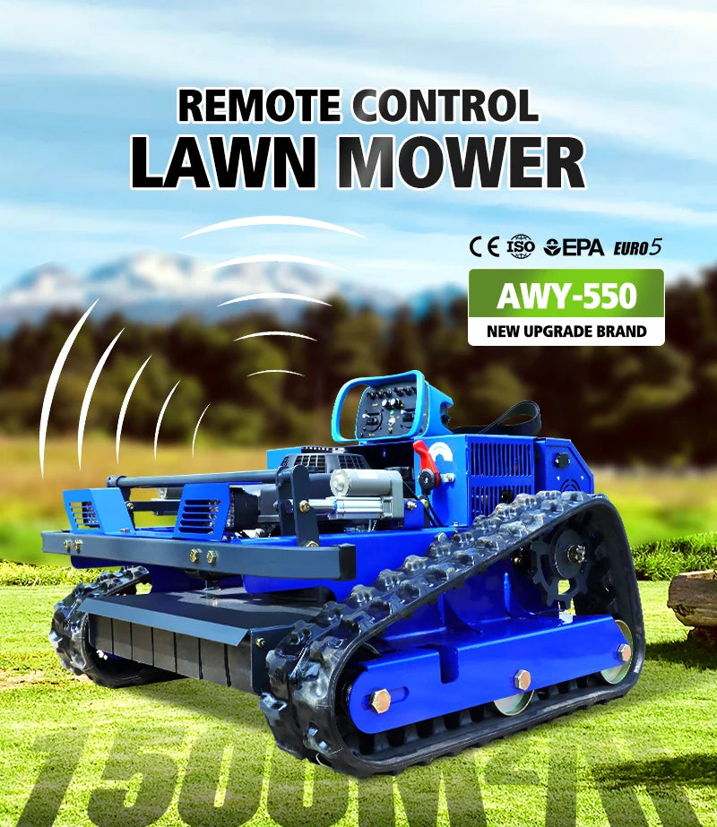 550mm Self-Propelled Remote-Controlled Lawn Mower for Small Household Gardens Outdoor Maintenance Robot by Reinvent Yourself