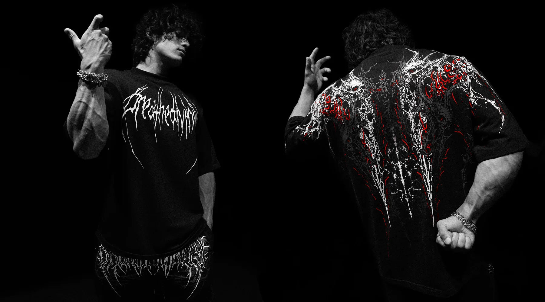 New High-Quality Cotton Men'S Short Sleeves American Style Trendy Brand Dark Style Sports Casual Men'S Oversized Shirt T-Shirt by Reinvent Yourself