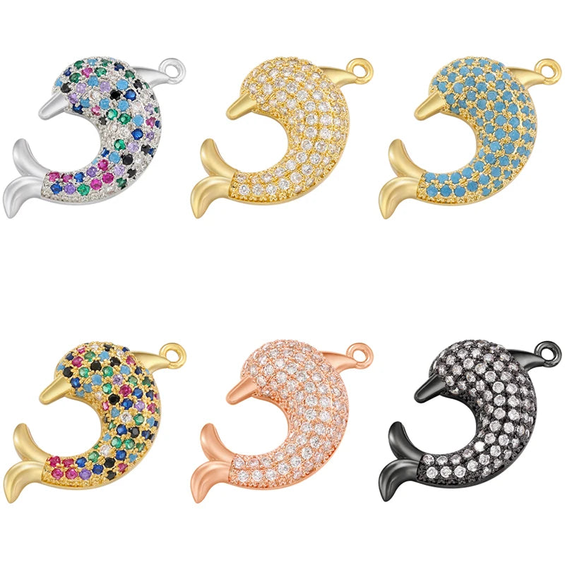 ZHUKOU whale charms for jewelry making crown pendants for handmade jewelry making supplies accessories wholesale VD1247 by Reinvent Yourself