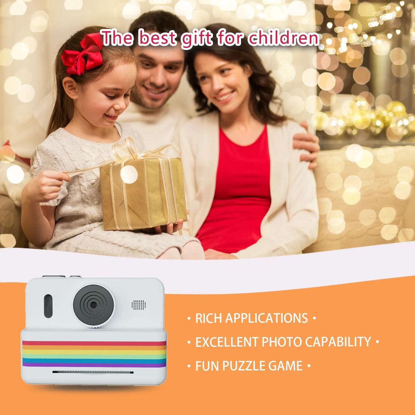 Digital Children Camera For Photography Mini Printer Portable Thermal Instant Print Photo Kids Camera 2.8inch HD Video Toy Gifts by Reinvent Yourself
