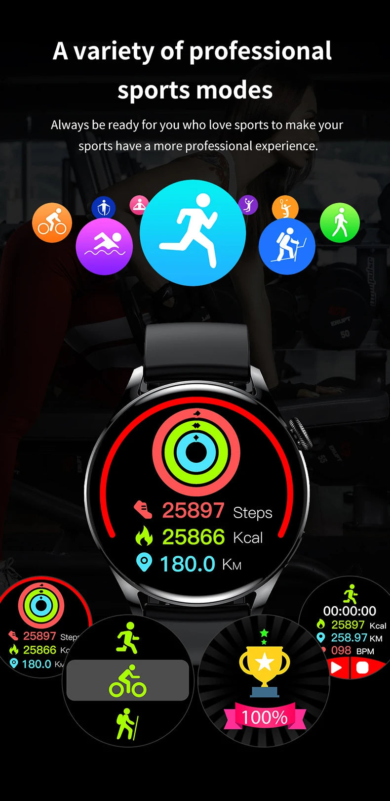 LIGE NFC Access Control Smart Watch Men Bluetooth Call Sport Fitness Men's Wristwatch Heart Rate Monitor Waterproof Smartwatch by Reinvent Yourself