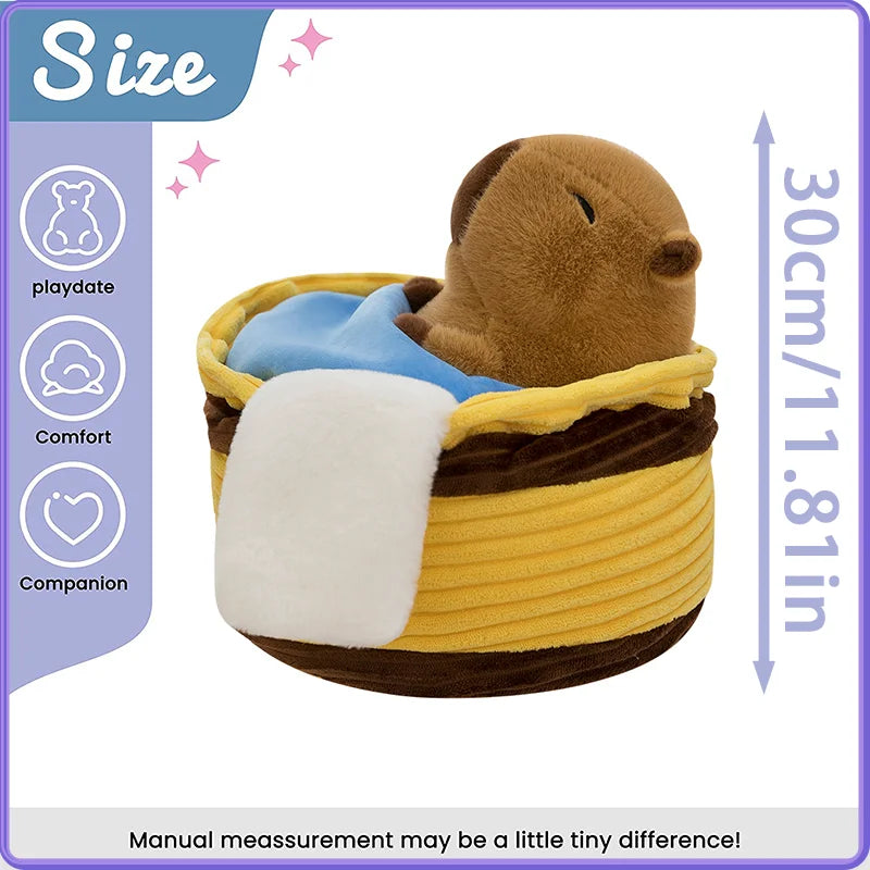 Take a Shower Capybara Plush Toy Stuffed Animals Pillow Hugging Toy Creative Trick Home Decor Play House for Kids Birthday Gifts by Reinvent Yourself