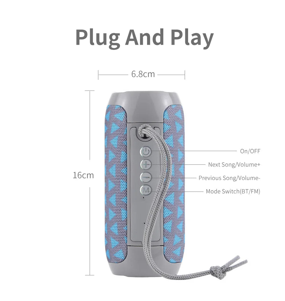 Bluetooth Speaker T&G TG117 Portable TWS Sound Box Waterproof Loudspeaker Outdoor Stereo Surround Speakers Support TF FM Radio by Reinvent Yourself