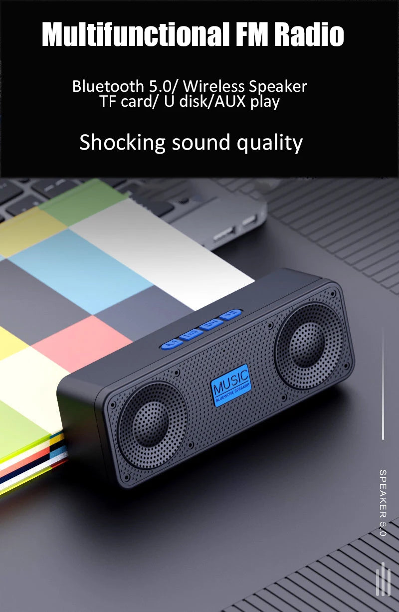 S18 Wireless Creative Bluetooth Smart Speaker Mobile Phone Audio Computer Subwoofer Outdoor Convenient Radio by Reinvent Yourself