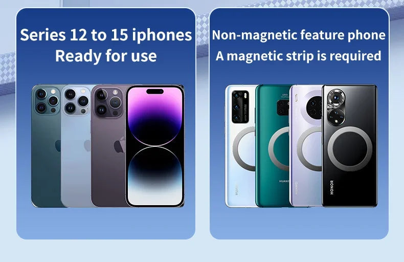 Ice Cooling Magnetic Wireless Car Charger Fast Charging Station for iPhone15 14 13 12 Pro Max 15W Magnet Car Phone Holder Stand by Reinvent Yourself
