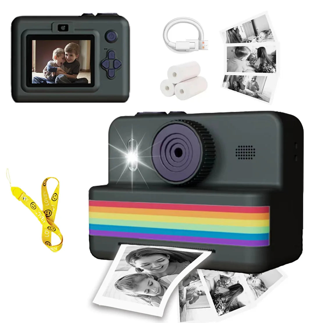 Digital Children Camera For Photography Mini Printer Portable Thermal Instant Print Photo Kids Camera 2.8inch HD Video Toy Gifts by Reinvent Yourself