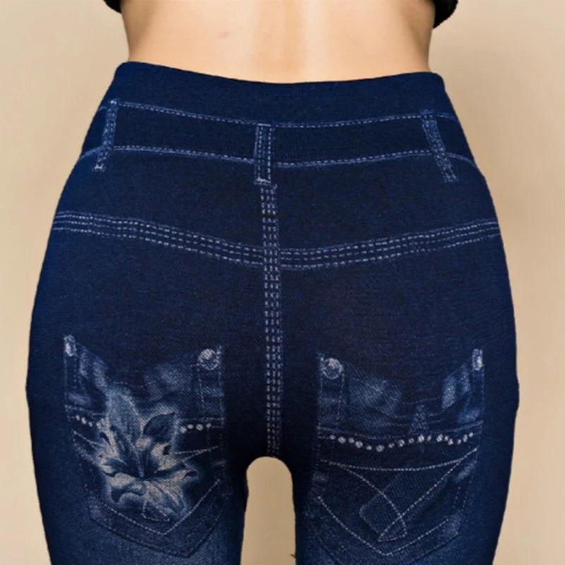 Hot Sexy Women Jean Skinny Jeggings Pants high waist leggings female print ankle-length Slim Legging Fitness by Reinvent Yourself