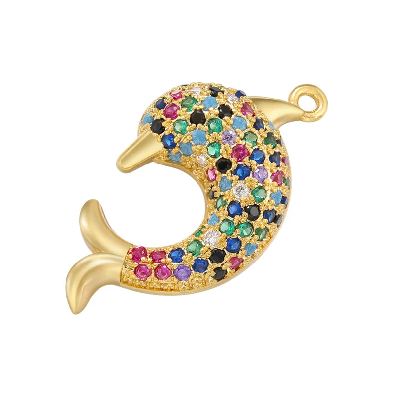 ZHUKOU whale charms for jewelry making crown pendants for handmade jewelry making supplies accessories wholesale VD1247 by Reinvent Yourself