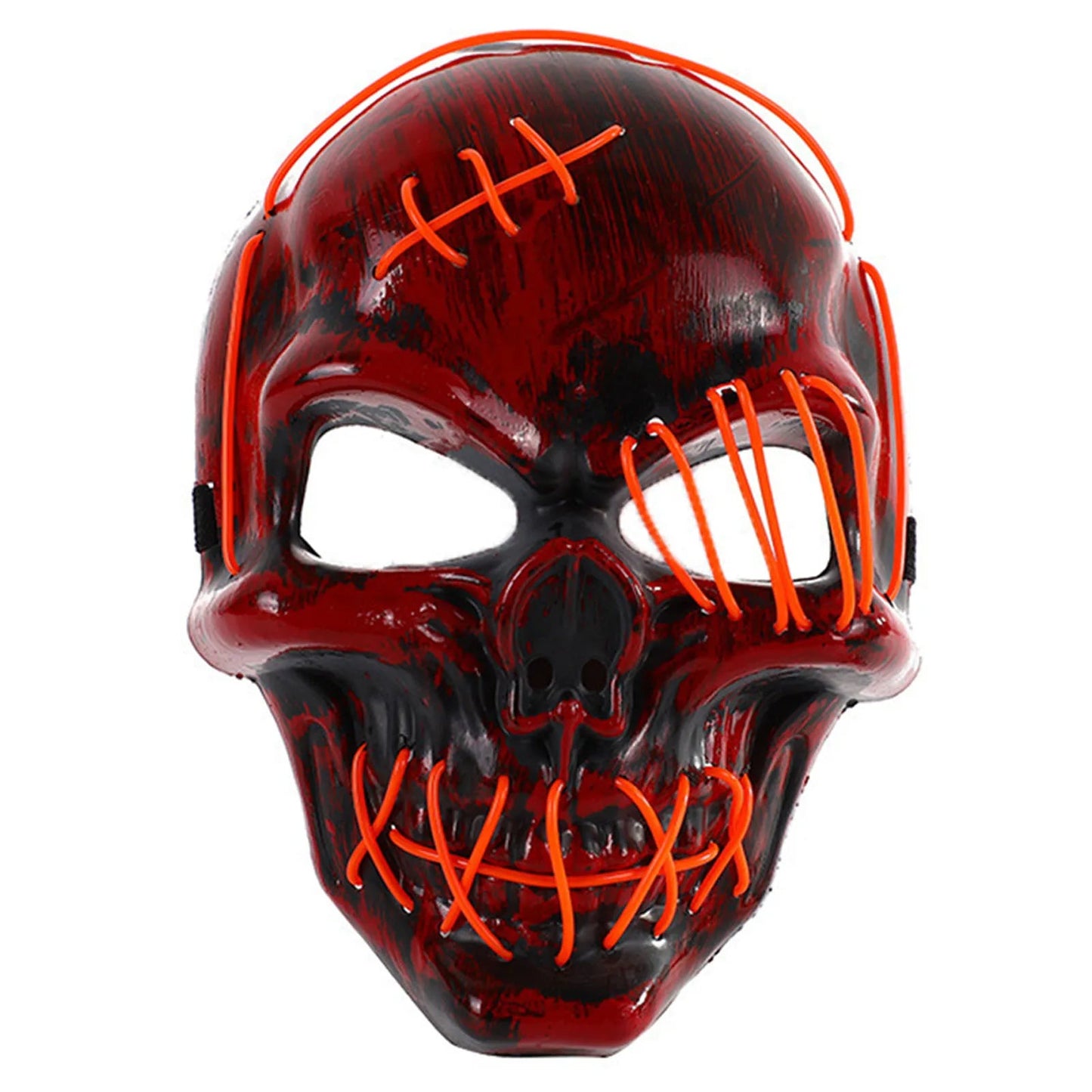 Halloween Skull Mask LED Light Face Mask Luminous In The Dark Cosplay Costume Supplies For Costume & Cosplay Party Masquerade by Reinvent Yourself