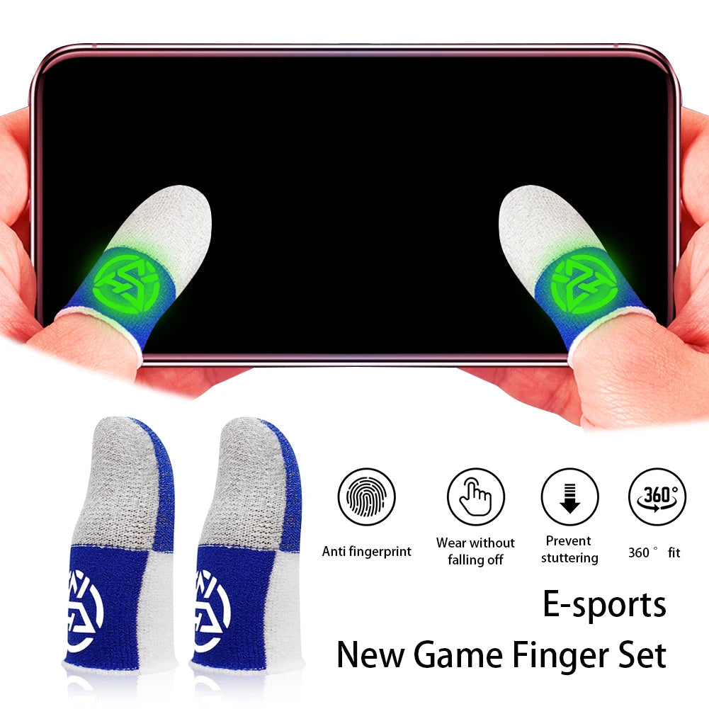 Mobile Game Fingertip Gloves For PUBG Gamer Anti-slip Sweatproof Touch Screen Finger Sleeve Breathable Gaming Finger Cover by Reinvent Yourself