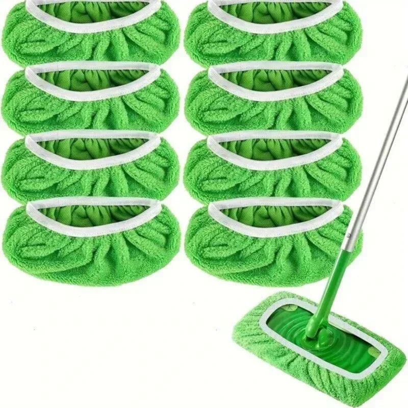 Eco-Friendly Mop Cover Set – 6-Pack Washable Flat Mop Pads for Dusting, Wet Mopping & Pet Hair Pickup, Reusable Alternative to by Reinvent Yourself