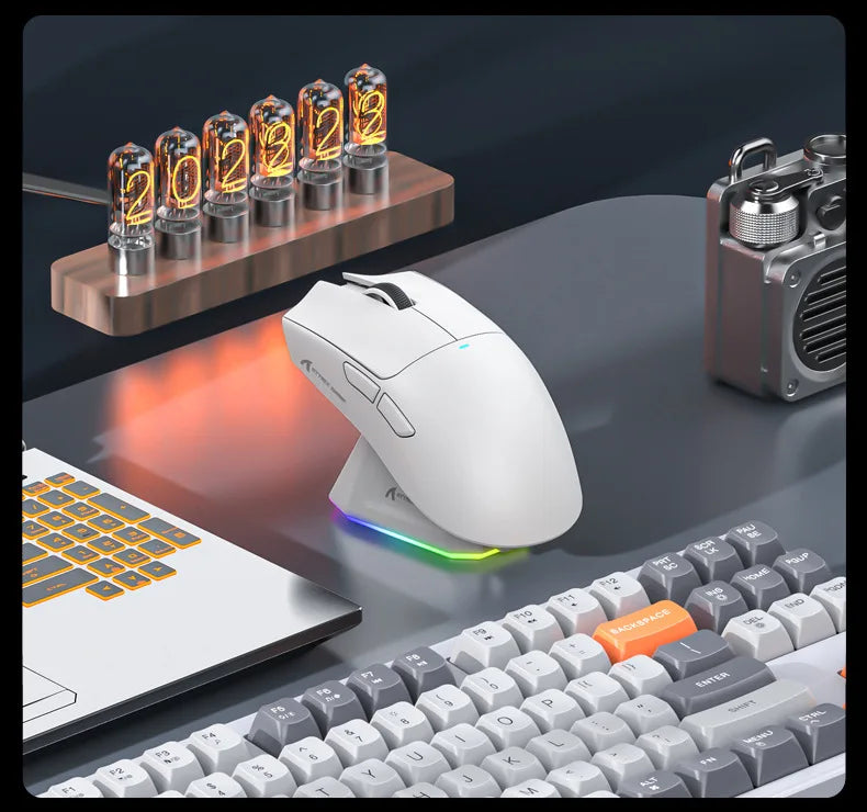 Attack Shark X11 Wireless Bluetooth Mouse RGB Triple Mode Magnetic Charging Dock PAW3311 Ultra Light Pitch Gaming Mouse by Reinvent Yourself