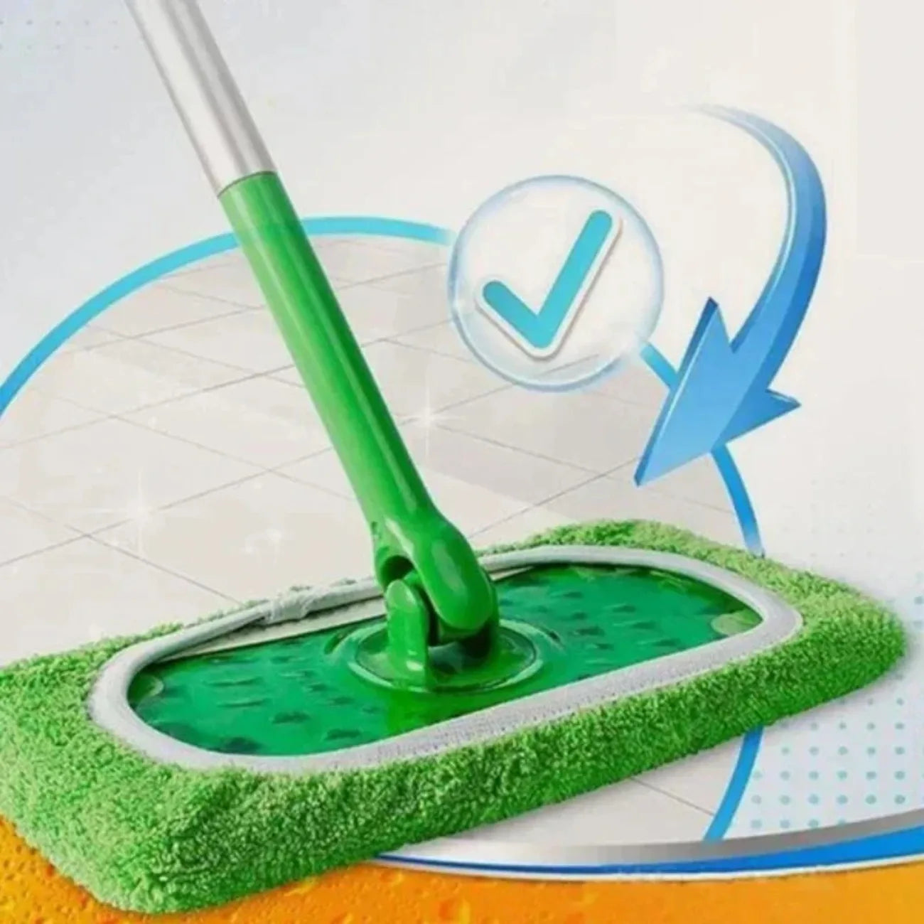 Eco-Friendly Mop Cover Set – 6-Pack Washable Flat Mop Pads for Dusting, Wet Mopping & Pet Hair Pickup, Reusable Alternative to by Reinvent Yourself