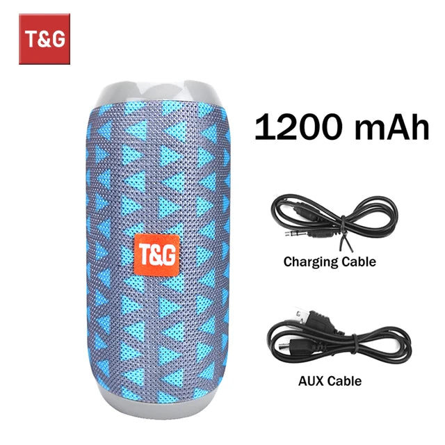 Bluetooth Speaker T&G TG117 Portable TWS Sound Box Waterproof Loudspeaker Outdoor Stereo Surround Speakers Support TF FM Radio by Reinvent Yourself
